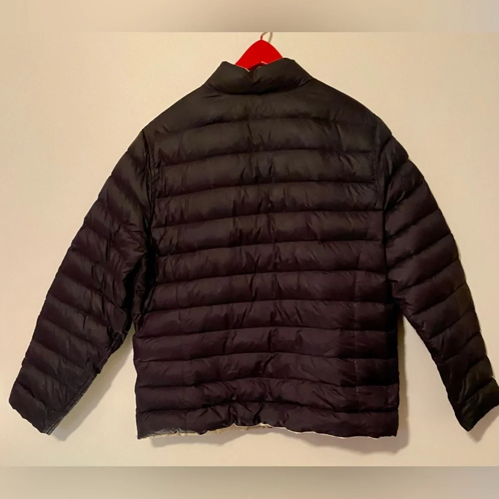 Lands End black/cream puffer jacket L - Picture 4 of 17